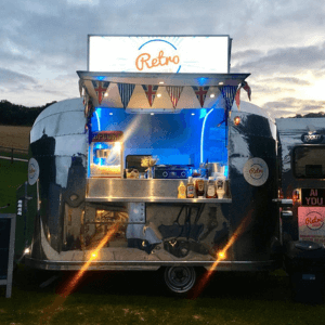 Mini airstream style catering pod, mini food truck, event catering van